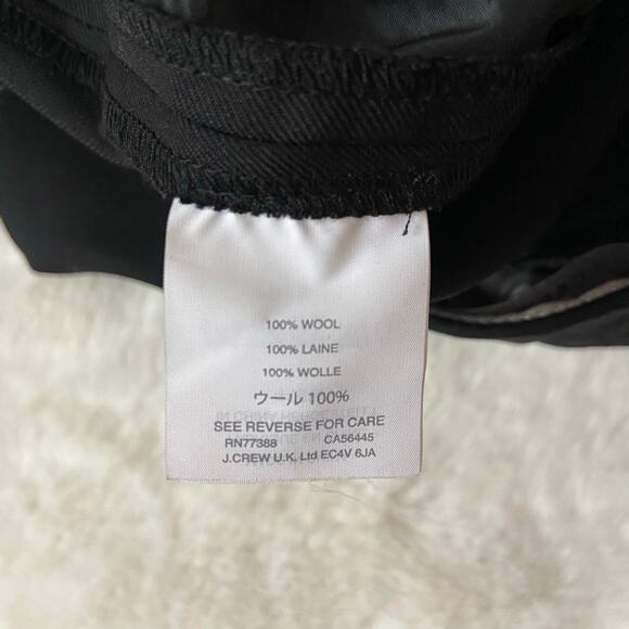 J. Crew Super 120's Black Wool Pants Size 4 - Picture 5 of 5